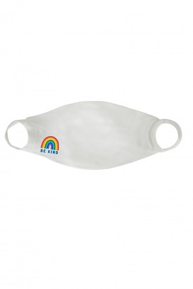 Little Mistress X Kindred Rainbow Thank You Nhs White Be Kind Rainbow Face Mask / Soft Touch For Adults -Pack of 20