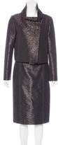 Thumbnail for your product : Carolina Herrera Jacquard Embellished Skirt Suit
