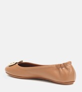 Thumbnail for your product : Tory Burch Minnie Travel leather ballet flats