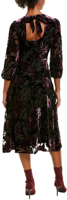 Eliza J Burnout Midi Dress
