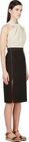 Thumbnail for your product : Lanvin Beige & Black Knotted Top Sheath Dress