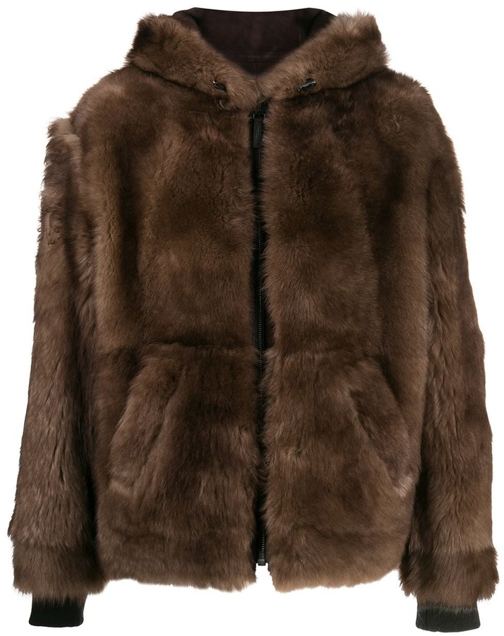 Yves Salomon Zipped Fur Coat - ShopStyle Outerwear