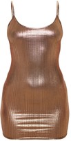 Thumbnail for your product : No Name Rose Gold Metallic Strappy Bodycon Dress