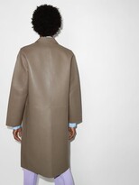 Thumbnail for your product : Stand Studio Neutrals Moa Single-Breasted Leather Coat