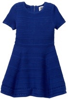 Thumbnail for your product : Milly Minis Textured Stitch Fit & Flare Dress (Toddler & Little Girls)