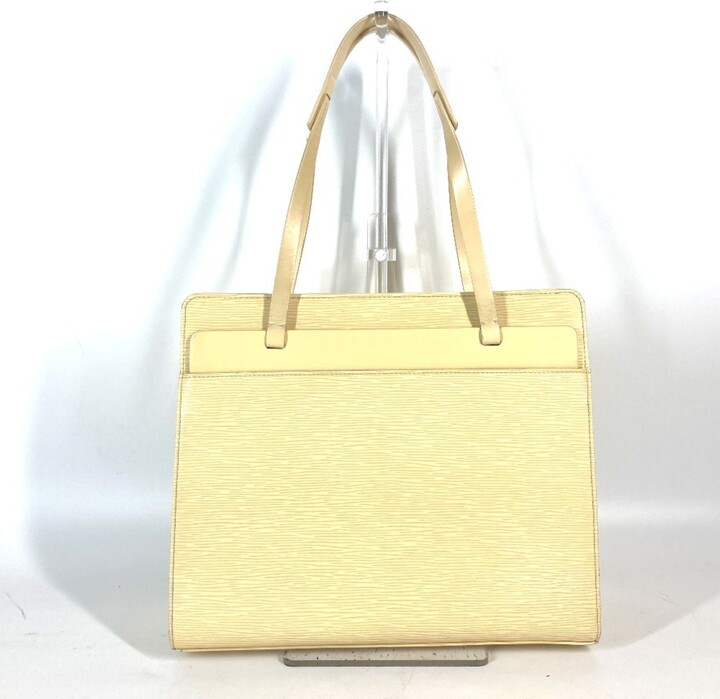 Louis Vuitton Vanilla Yellow Epi Leather Shoulder Bag Tote Bag (Pre-Owned)