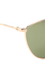 Thumbnail for your product : Saint Laurent Flat Top Aviator Sunglasses