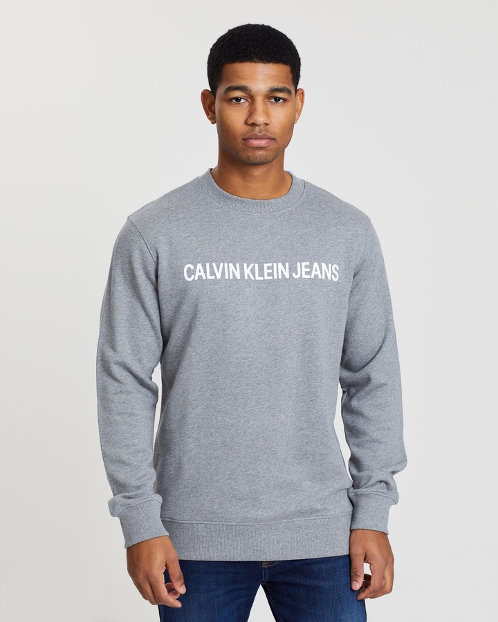 calvin klein jeans back logo sweatshirt