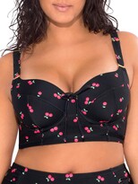 Thumbnail for your product : Smart & Sexy Women's Plus-Size Long Lined Underwire Bikini Top