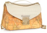 Thumbnail for your product : Alviero Martini Jolie Coated Canvas & Embossed Shoulder Bag