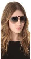 Thumbnail for your product : Alexander McQueen Oversized Aviator Sunglasses