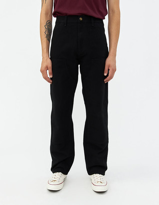 Carhartt WIP Men's Double Knee Pant in Black, Size 28 | 100% Cotton