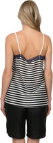 Thumbnail for your product : Gold Hawk Stripe Lace Cami in Ink Blue/Black