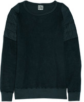 Thumbnail for your product : OAK sold out Quilted cotton-jersey and fleece sweatshirt