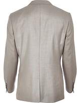 Thumbnail for your product : River Island Stone slim suit jacket