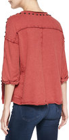 Thumbnail for your product : Free People Dillon Studded Jersey Tee, Red Rust