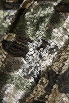 Thumbnail for your product : R 13 Sequined Crepe Blazer - Army green