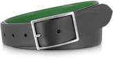 Thumbnail for your product : Paul Smith Black and Green Reversible Belt
