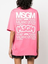 Thumbnail for your product : MSGM logo-print cotton T-shirt