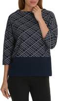 Thumbnail for your product : Betty Barclay Graphic textured tunic top