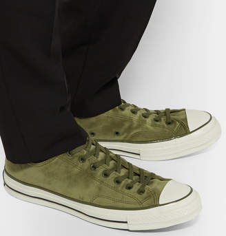 Converse Chuck 70 OX Velvet Sneakers - Men - Green