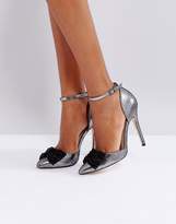 Thumbnail for your product : London Rebel Bow Two Part Point High Heels