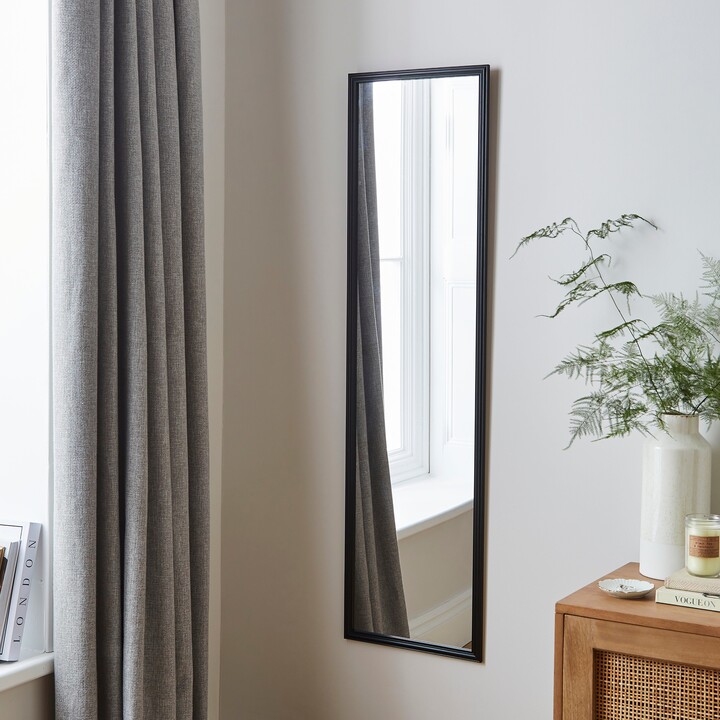 Dunelm Full Length Mirror 120x30cm Black ShopStyle