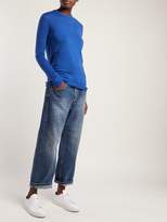 Thumbnail for your product : Raey Long Line Fine Knit Cashmere Sweater - Womens - Mid Blue