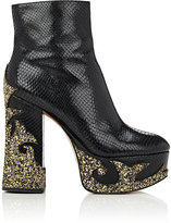 Thumbnail for your product : Marc Jacobs Women's Appliquéd Stamped Leather Platform Ankle Boots
