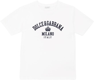 Dolce & Gabbana Children Logo cotton jersey T-shirt