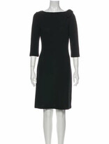 Thumbnail for your product : St. John Bateau Neckline Knee-Length Dress Black