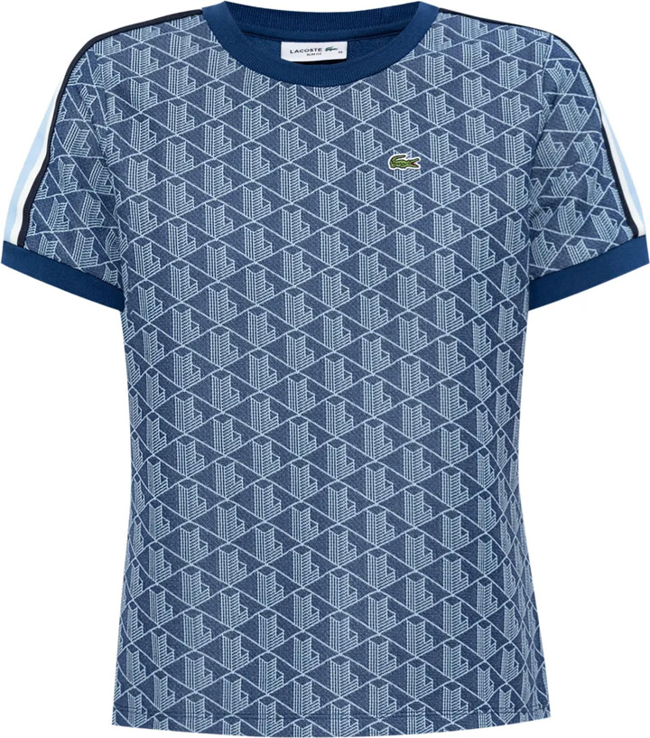 Lacoste jacquard monogram T-shirt