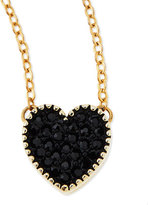 Thumbnail for your product : Jules Smith Designs Black Crystal Heart Charm Necklace