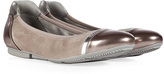 Thumbnail for your product : Hogan Suede/Leather Ballerinas