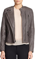 Thumbnail for your product : Vince Leather Quilted Moto Jacket