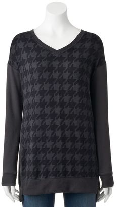 Women's French Laundry Houndstooth High-Low Hem Tunic