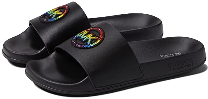 MICHAEL Michael Kors Slide Women's Black Sandals | ShopStyle