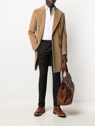 Canali Straight-Leg Turn-Up Trousers