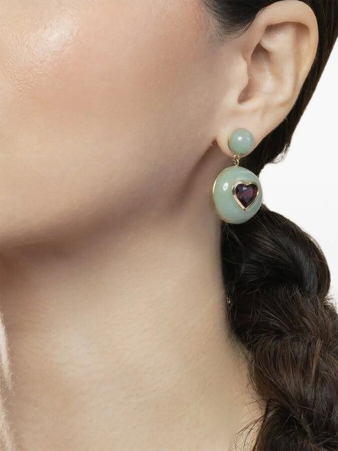 Retrouvaí Lollipop rhodolite garnet earrings