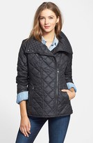 Thumbnail for your product : Marc New York 1609 Marc New York by Andrew Marc Marc New York 'Farrah' Asymmetrical Quilted Jacket (Online Only)