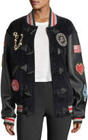 Thumbnail for your product : Opening Ceremony Corduroy Varsity Jacket w/ Appliques
