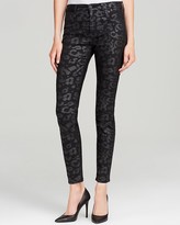 Thumbnail for your product : Hudson Bloomingdale's Exclusive Barbara High Waist Super Skinny in Black Foil Leopard