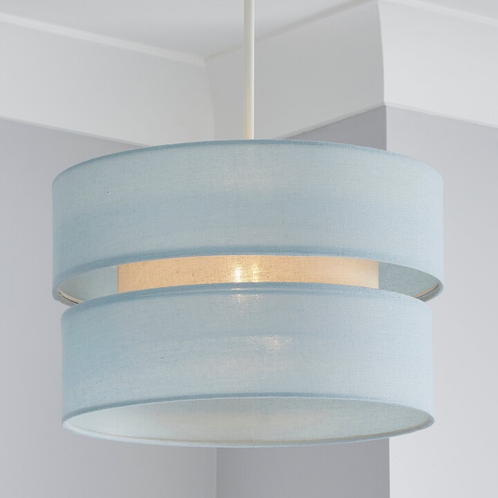 Dunelm Frea Lamp Shade 30cm Duck Egg (Blue) ShopStyle