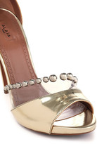 Thumbnail for your product : Alaia Bead-embellished Mirrored-leather And Pvc Sandals