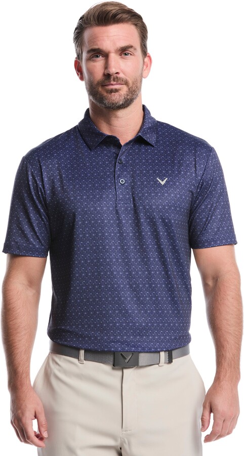 Callaway Men's Chevron Print Golf Polo Shirt