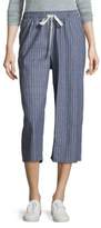 Thumbnail for your product : Lucca Couture Striped Cotton Cropped Pants