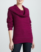 Thumbnail for your product : DKNY Novelty-Stitch Cowl-Neck Sweater