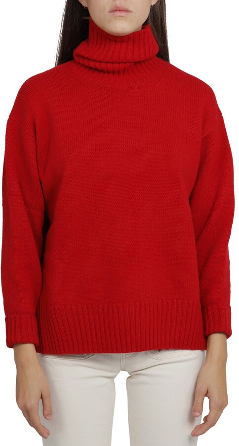 red polo sweater