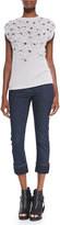 Thumbnail for your product : Brunello Cucinelli Polka Dot-Cuff Ankle Jeans
