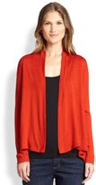 Thumbnail for your product : Eileen Fisher Merino Wool Angled Cardigan